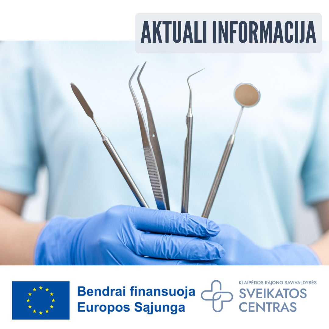 Sveikatos centras pradėjo įgyvendinti projektą „Odontologijos paslaugų neįgaliesiems modelio diegimas Klaipėdos rajono savivaldybėje“