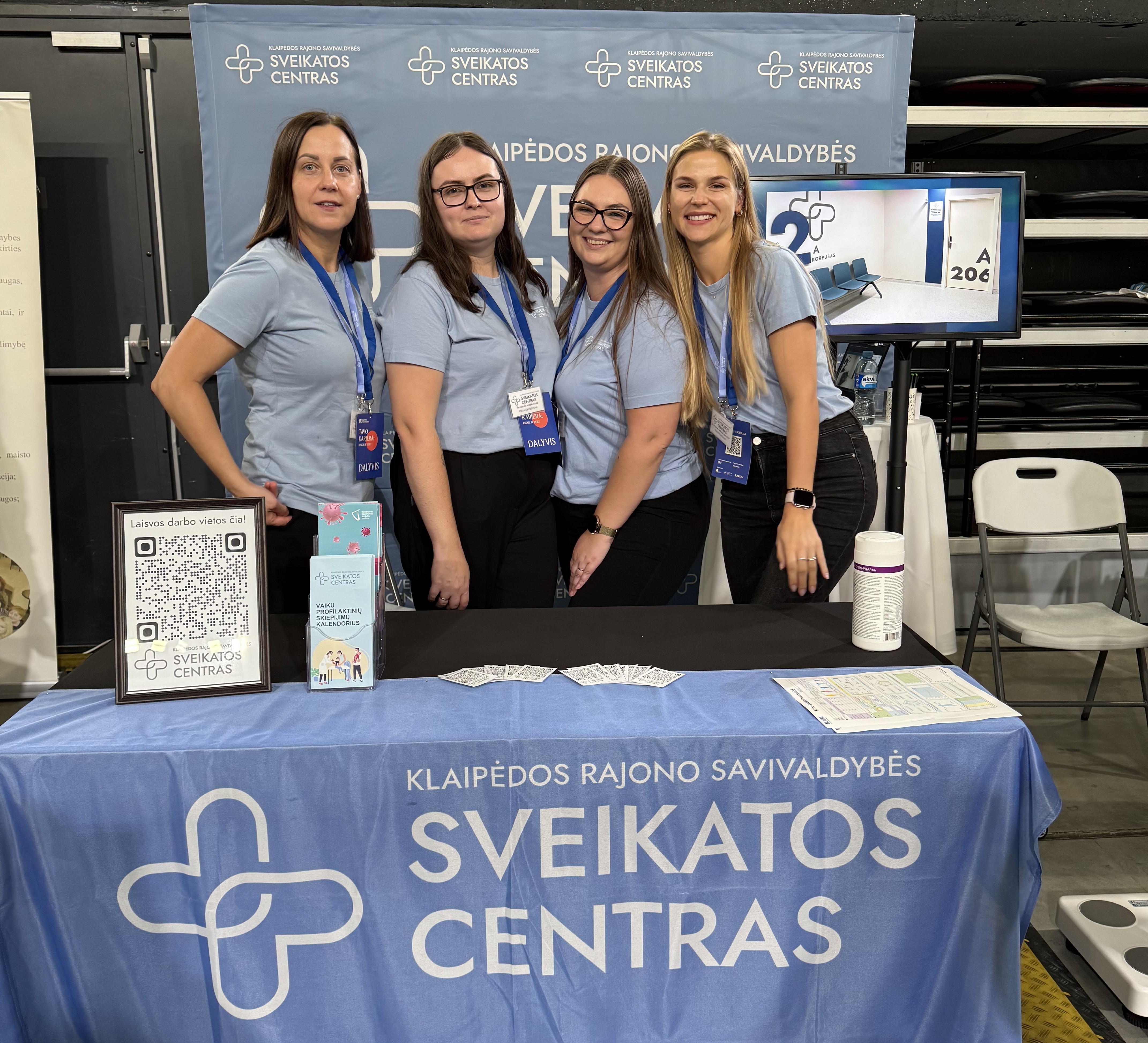 Klaipėdos rajono savivaldybės sveikatos centras – karjeros mugėje „Švyturio“ arenoje